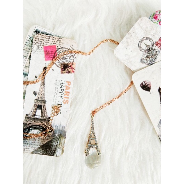 Souvenir Paris Kalung Rantai Kristal Elegan
