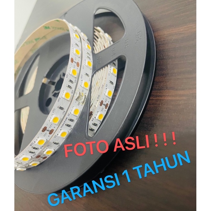 MILKYWAY high quality LAMPU LED STRIP MATA BESAR SMD 5050 IP33 CAHAYA PUTIH 5 METER INDOOR