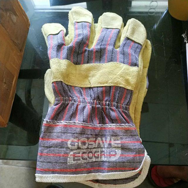 Sarung Tangan Las Kulit Kombinasi