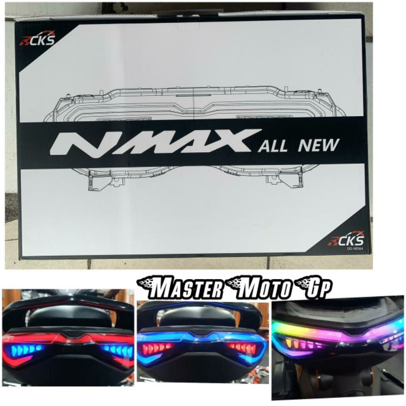 lampu stop Nmax new Cks warna warni stop lamp nmax new 2020 2021 RGB Original CKS