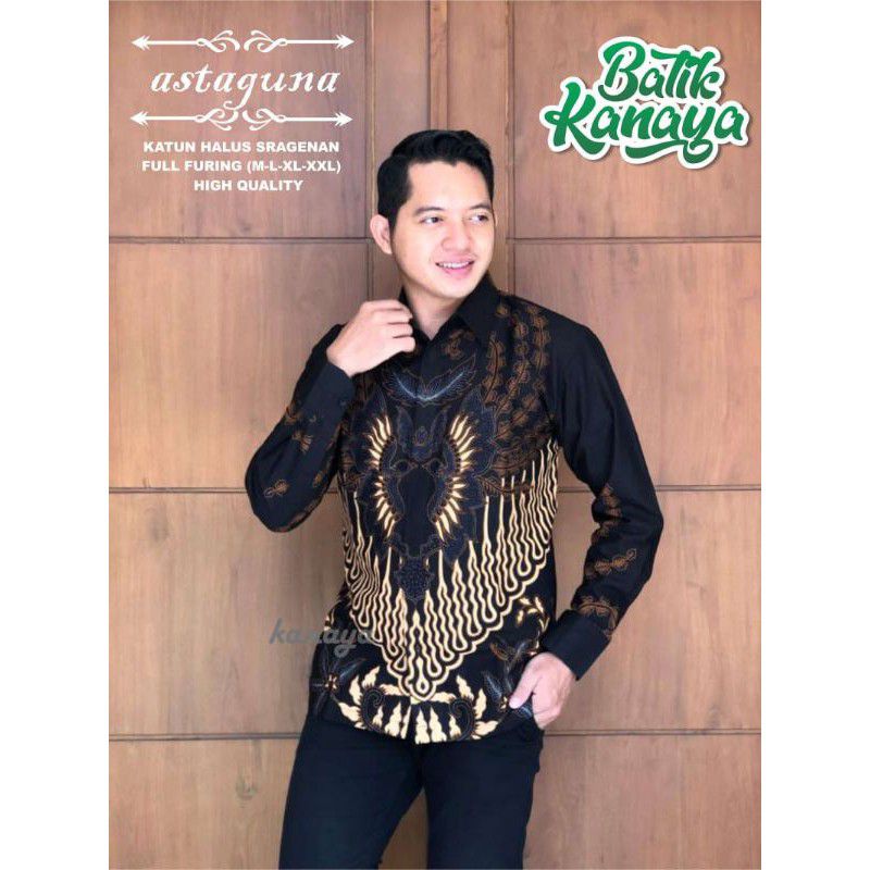 Astaguna Atasan Hem Kemaja Batik Katun full Furing