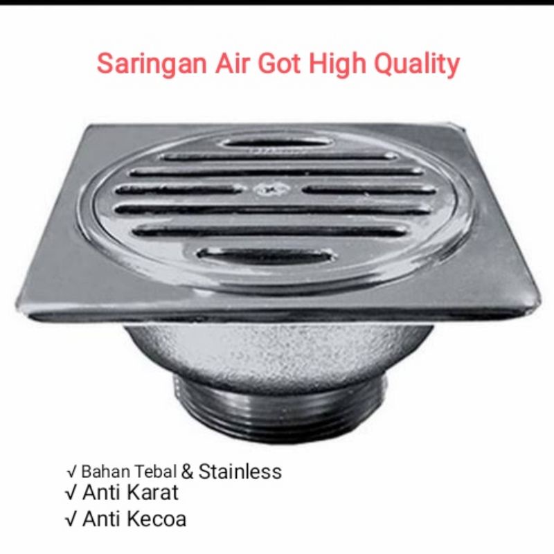 [COD] PROMO!!! Saringan Air Got High Quality Stainless Anti Karat &amp; Kecoa| Floor Drain  Premium High Quality