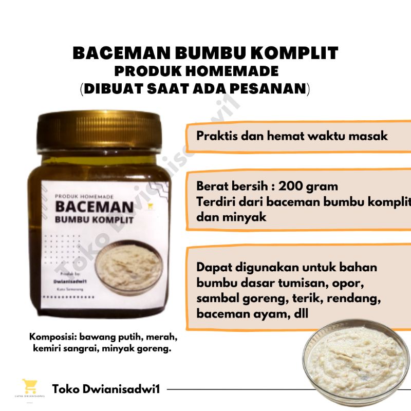 

Bumbu Putih / Baceman Bumbu Dasar Komplit / Baceman Bumbu / Bumbu Dasar Putih