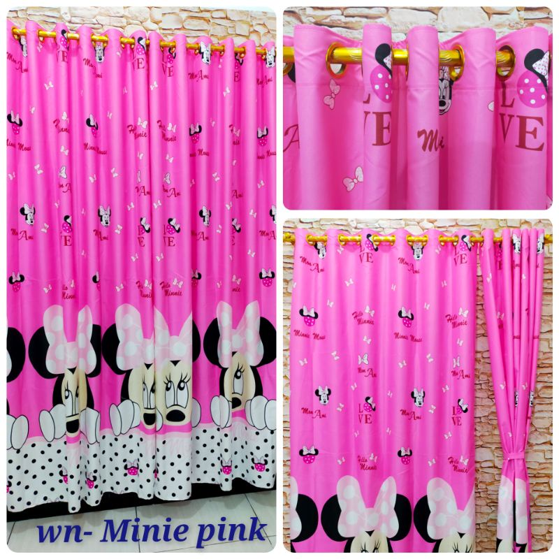 3 motif anak ready stok gorden Smokring Besar 12 Ring Tirai Smokering Homemade