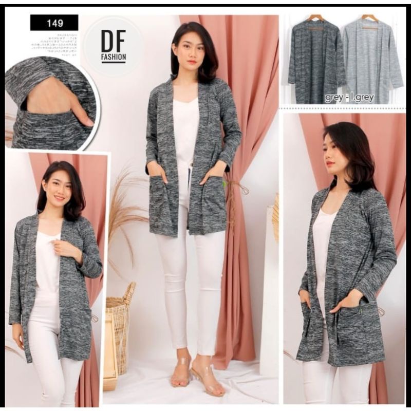 CARDIGAN ATASAN WANITA/ MOTIF POLOS