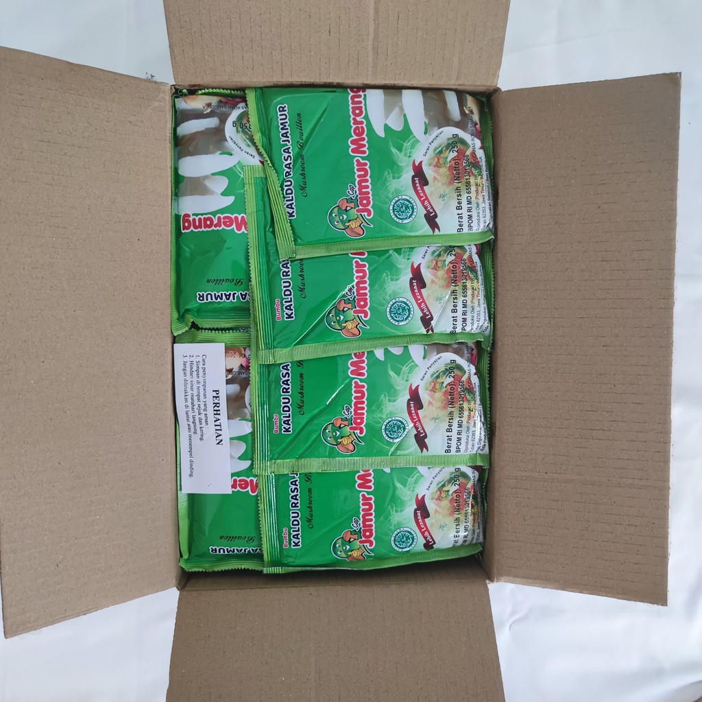 

Kaldu jamur merang kemasan 250g 1 karton - Rasa Jamur