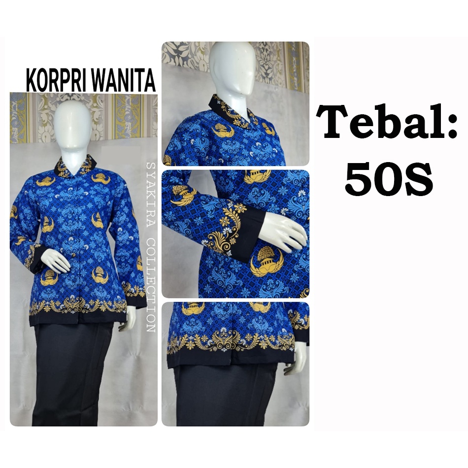 batik korpri wanita dan pria terbaru kerah hitam ketebalan 50S #korpriterbaru #kemejabaru #korpriguru #Korprikrahhitam