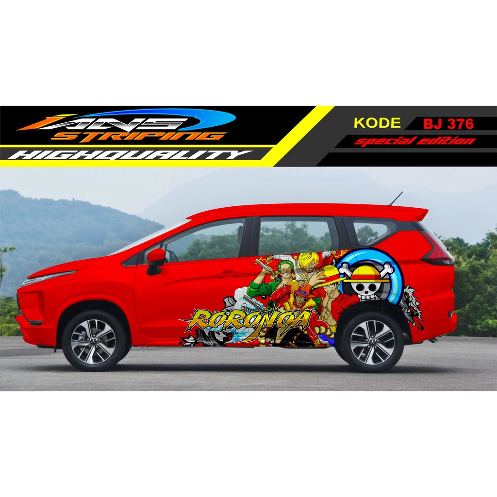 STICKER MOBIL XPANDER / DECAL STICKER MOBIL PAJERO, XENIA, INNOVA / VARIASI STIKER MOBIL ANIME