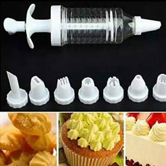 Alat Cake Decoration 8 in 1 Pen Penghias Kue Tart Cookies Icing Pastry