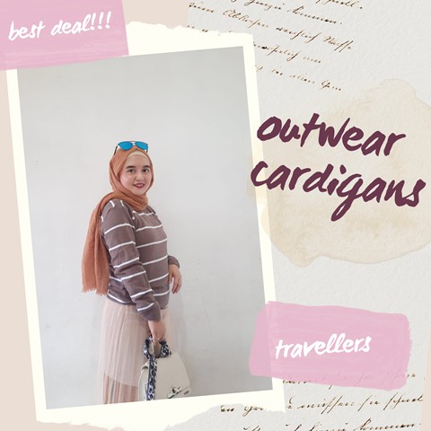 Outerwear Hoddie Cardigans Sweater Cardigans Hoddie Sweater Cardigan Wanita Rajut by Travellers