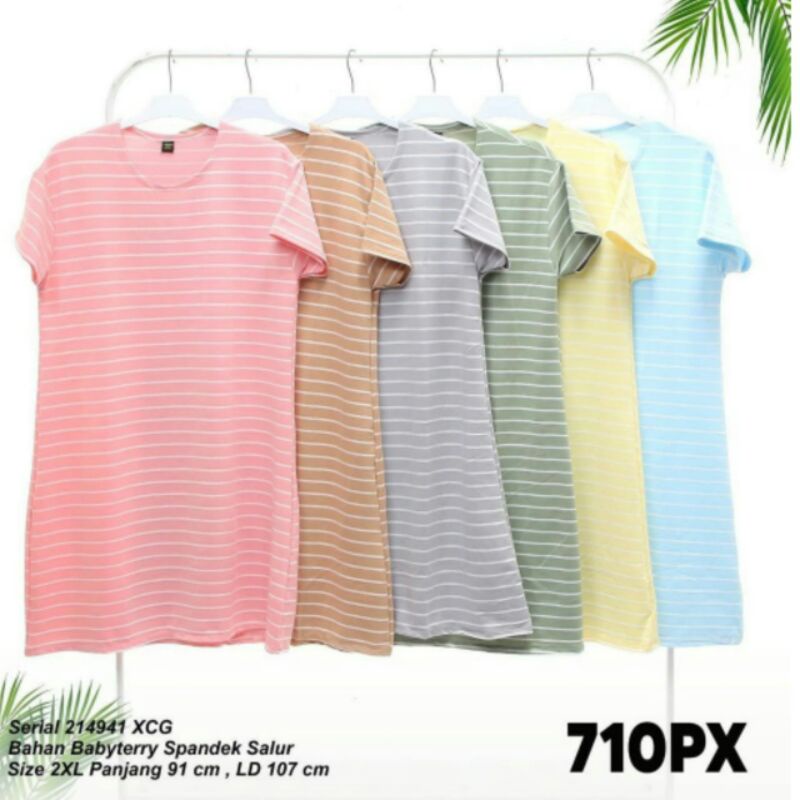 Baju Dress Wanita Lemone Salur