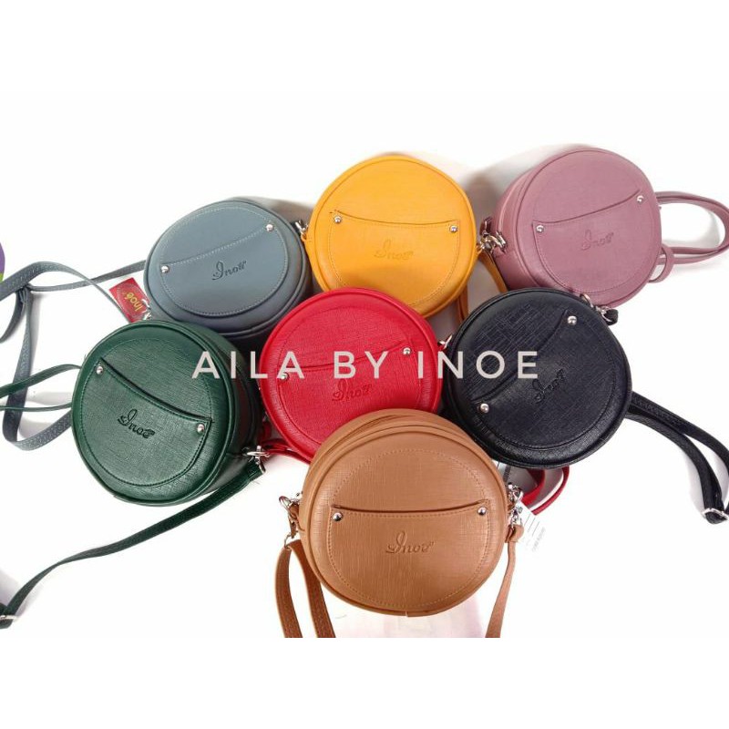 Tas Makeup Terbaru, Tas Selempang Wanita Branded (Aila) by Inoe