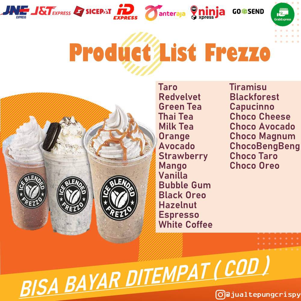 Frezzo Bubuk Minuman Rasa Vanilla Latte / Vanilla Latte Powder Drink 1 Kg