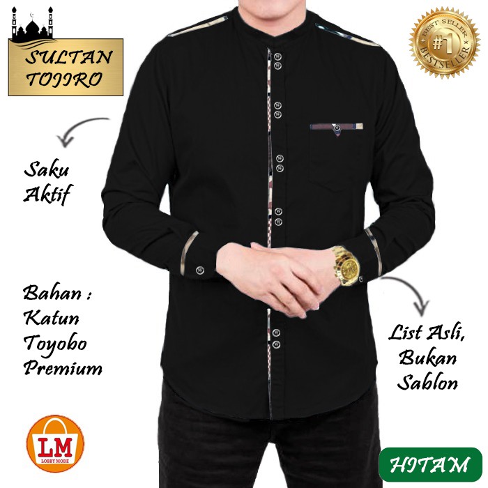 TERMURAH TERLARIS Baju Koko Pria SULTAN TOJIRO TOYOBO TERBARU LMS 25555-25561