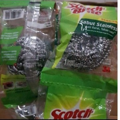 3M Scotch Brite Sabut Stainless Sabut Kawat Cuci Piring 3M Scotch Brite Sabut Stainless Sabut Kawat Cuci Piring