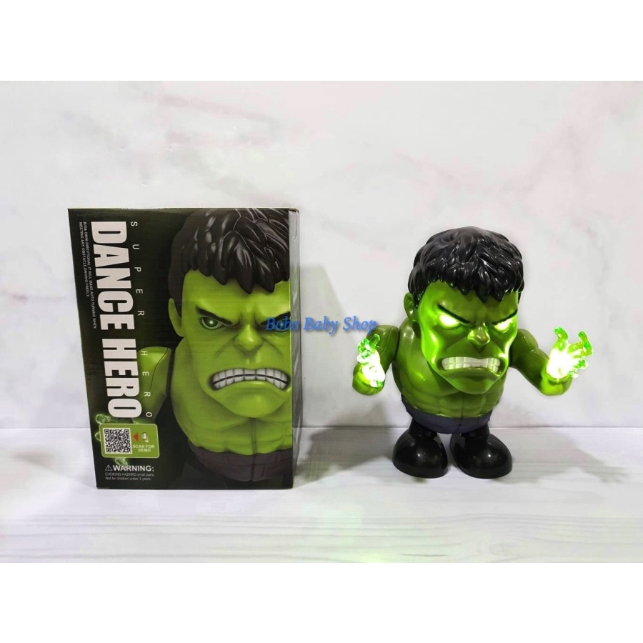 M153i Mainan Robot Dance Hero HULK With Music Joget Dancing LED Jumbo