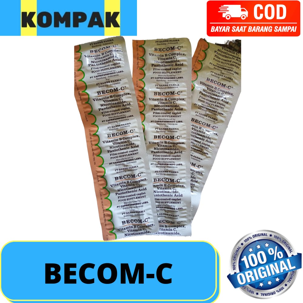Jual Becom C BECOM-C Multivitamin Vitamin B Complex, Vitamin C 10
