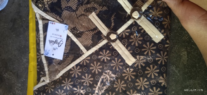 1009 Blouse Batik Daun - Wanita