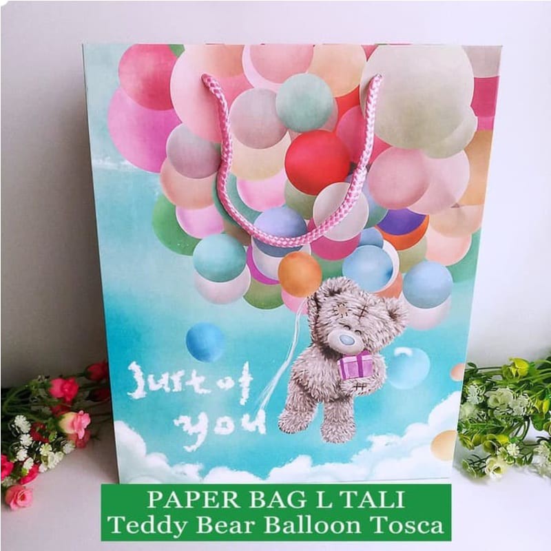 

Paper Bag Tali Motif / Tas Kertas Kado / Tas Ulang tahun - L BEAR 1