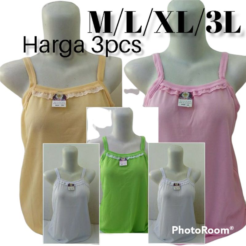 Singlet/Kaos Dalam Wanita Renda Remaja/Dewasa