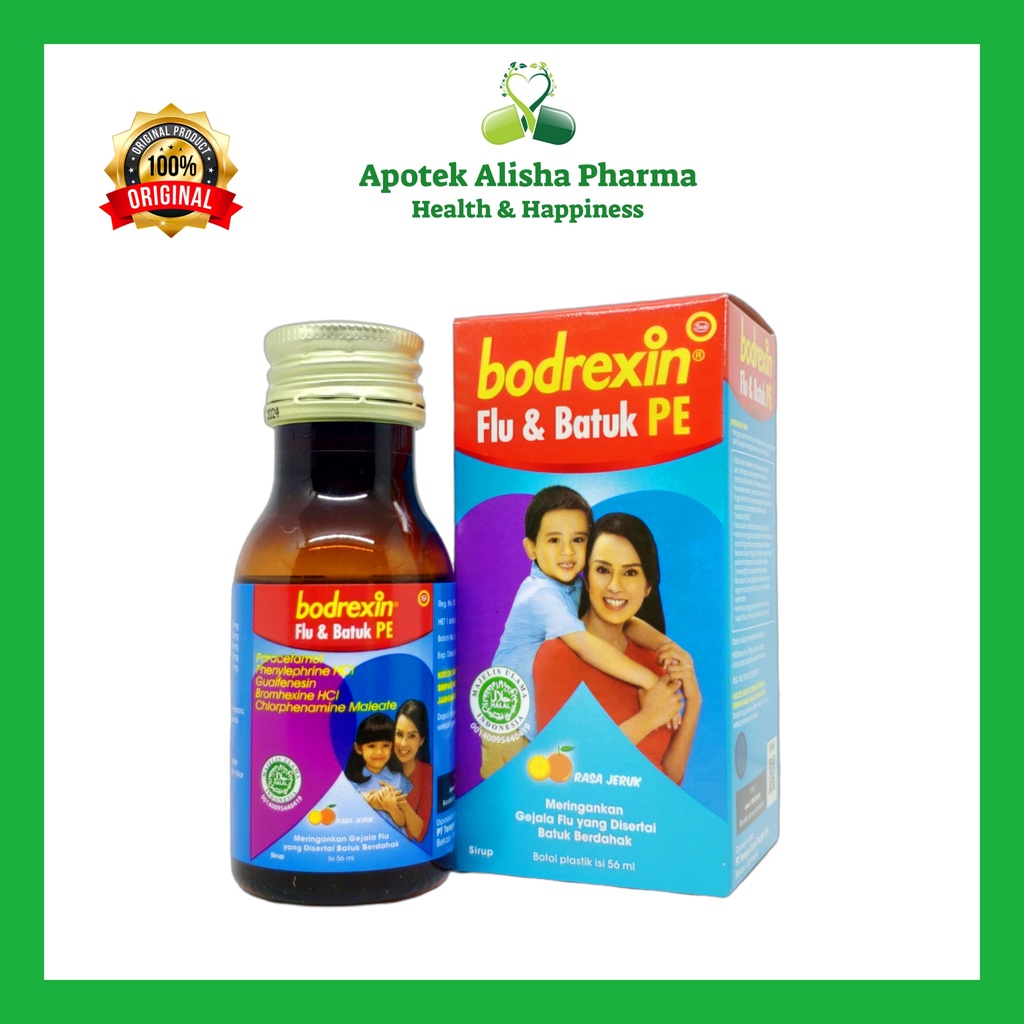 Bodrexin Flu Batuk PE/DPH Syrup/Bodrexin Pilek Alergi Syrup 60ml-Bodrexin Flu Batuk Sirup Obat Batuk Alergi/Batuk Kering/Batuk Berdahak/Flu/Pilek/Hidung Tersumbat/Panas Demam Anak/Bodrexin Sirup Biru/Ungu/Hijau