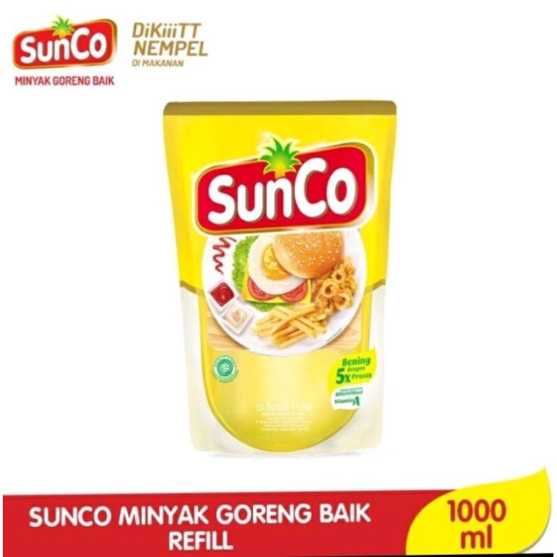 

Sunco minyak goreng refill 1 liter