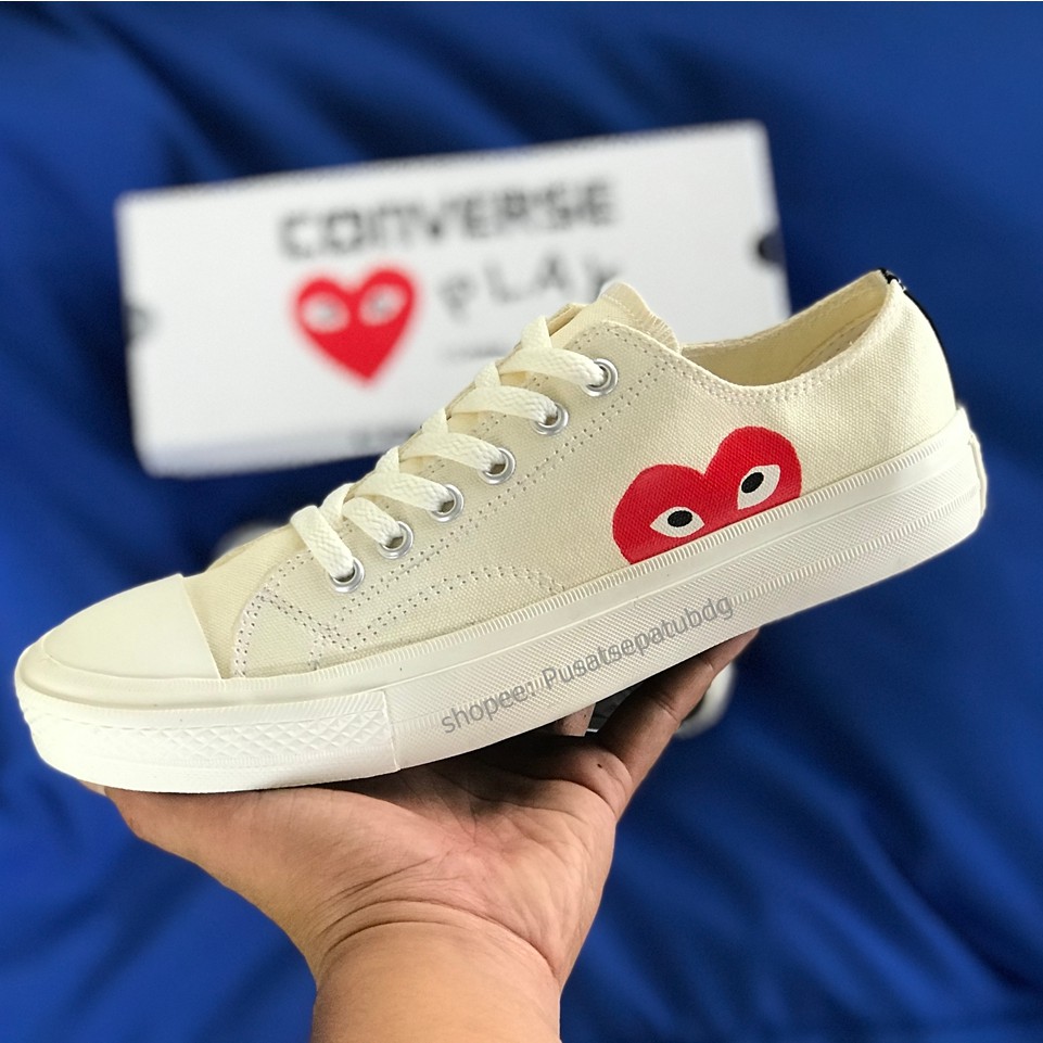 CONVERSE 70S PLAY CDG COMME DES GARCONS LOW OFF WHITE