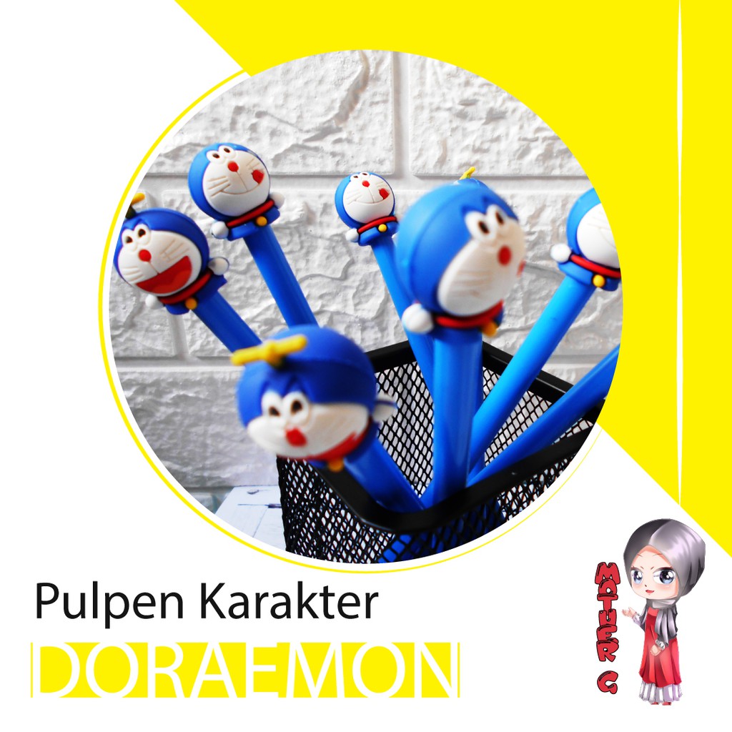 

Doraemon Pulpen Gel Karakter | High Quality - MOTHER G
