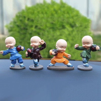 Pajangan Mobil DRUNKEN Kongfu Kungfu Monk Biksu Series 4 in 1