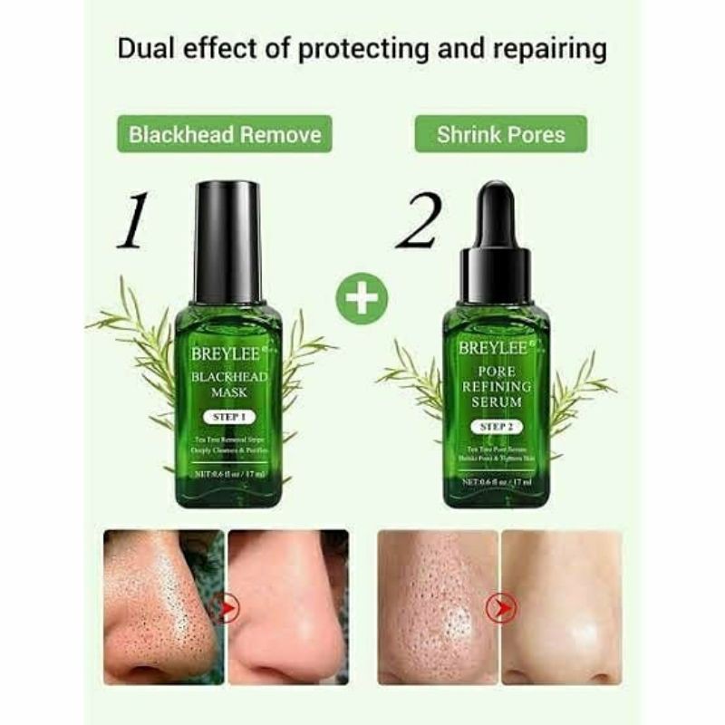 Ready 1 set Breylee Blackhead Mask + Breylee Serum original best seller