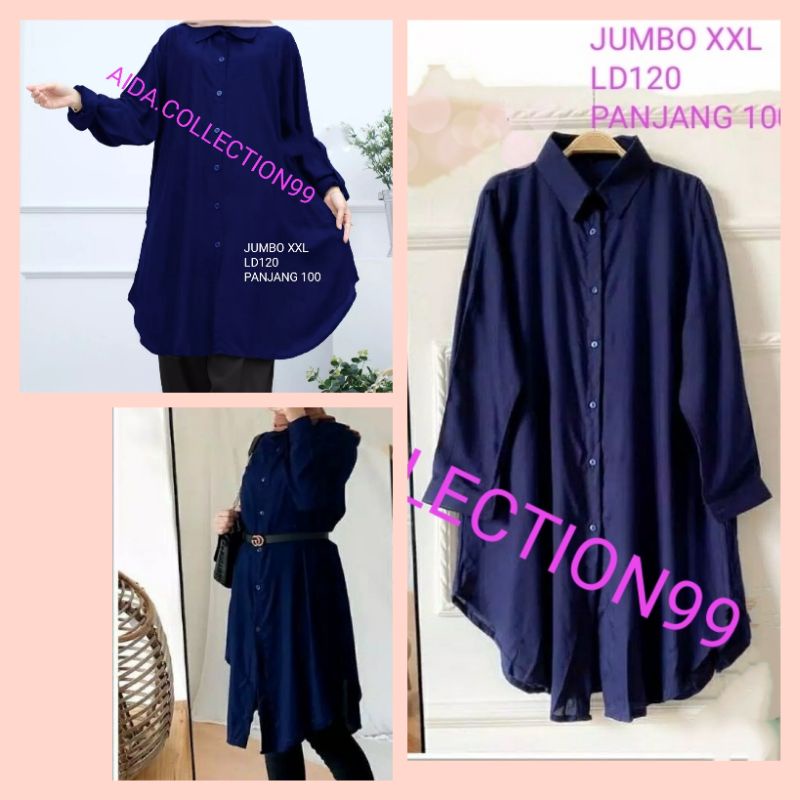 TUNIK JUMBO/BIG SIZE/LD120/PJ100/TUNIK KEKINIAN/BUSUI/BUMIL/TUNIK WANITA