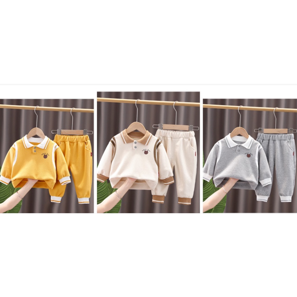 SETELAN ANAK KEKEM BEAR -SETELAN ANAK IMPORT KEKINIAN 110-140