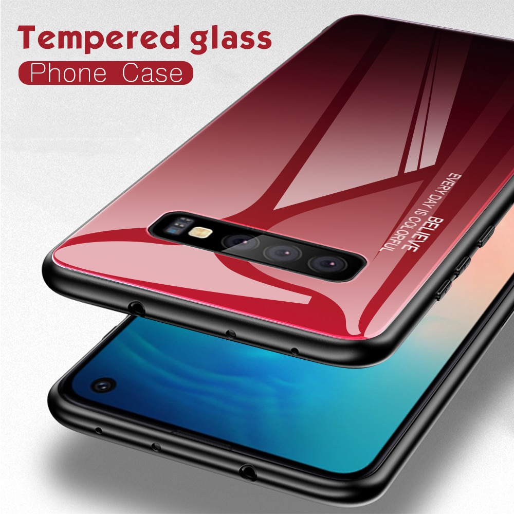 Casing Tempered Glass Samsung Galaxy S10 S10e A51 A71 A50 A70 A31 A30s A32 S9 S8 S22 Plus Note 8 9 10 S20 S22 Ultra