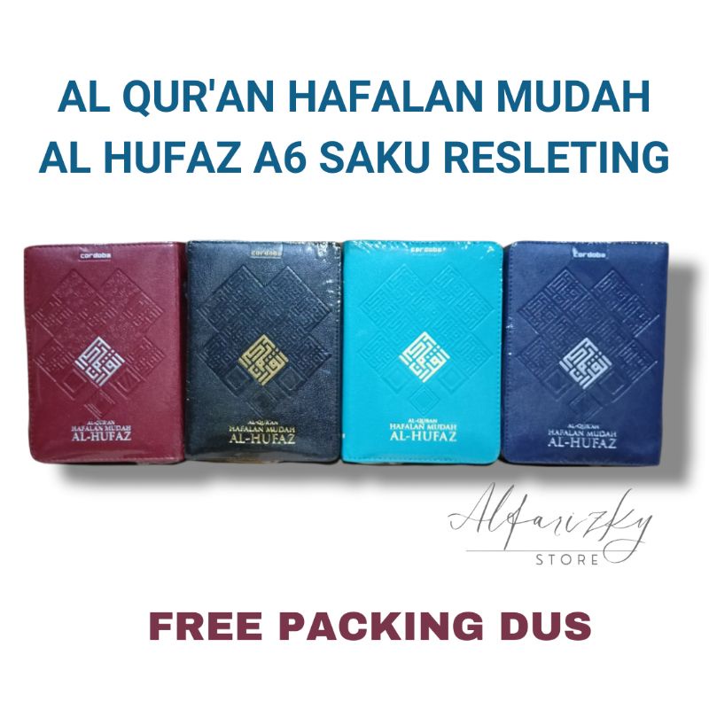 Al Qur'an Al Hufaz Saku Resleting A6 - Alquran Hafalan Mudah Terjemah dan Tajwid Warna