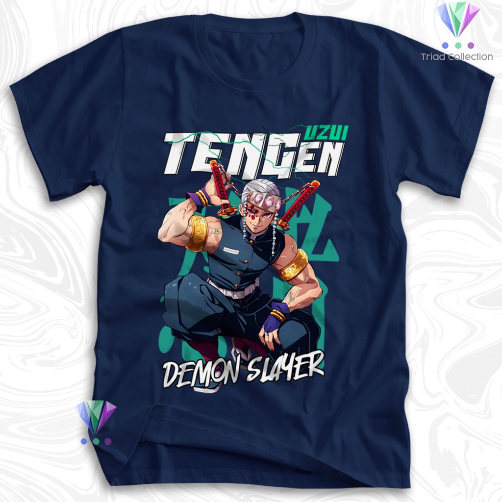 Tshirt Baju Kaos Distro TENGEN UZUI DEMON SLAYER / Kaos Distro Pria Wanita