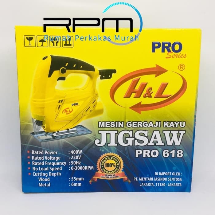 H&amp;L Pro 618 Mesin Jig Saw - HNL Mesin Potong Gergaji Triplek Jigsaw