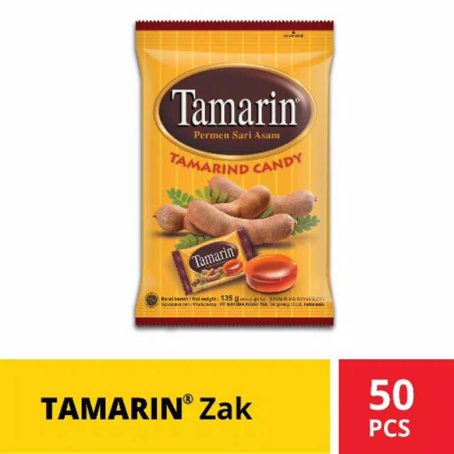 

Permen Tamarin 135gr Sak (Isi 50 butir) Tamarind Asam