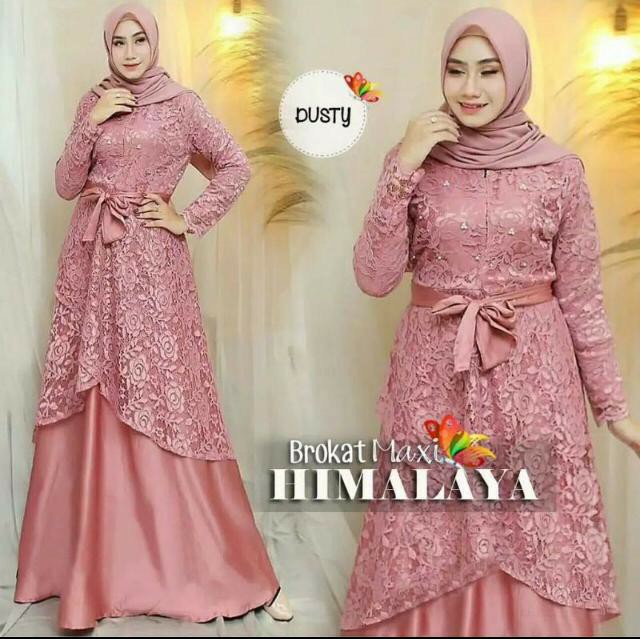 GAMIS BROKAT TERBARU HIMALAYA DRESS GAMIS DRESS GAMIS REMAJA BAJU MUSLIM WANITA