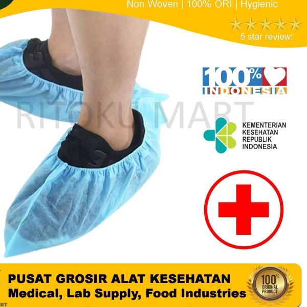 Shoes COVER Shoe cover DISPOSABLE / SARUNG SEPATU NON WOVEN ECOGREEN 100 PCS
