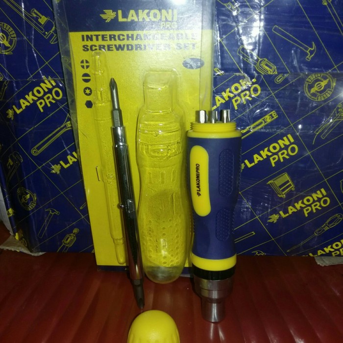 Produk Terbaru Obeng Rachet Set Lakoni Pro/Interchangeable Screwdriver Set Lakoni Pro