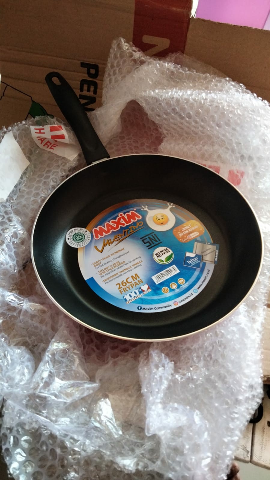 Frypan Maxim Valentino Dengan Diameter 26 Cm Dapat Digunakan Serbaguna Untuk Kebutuhan Penggorengan