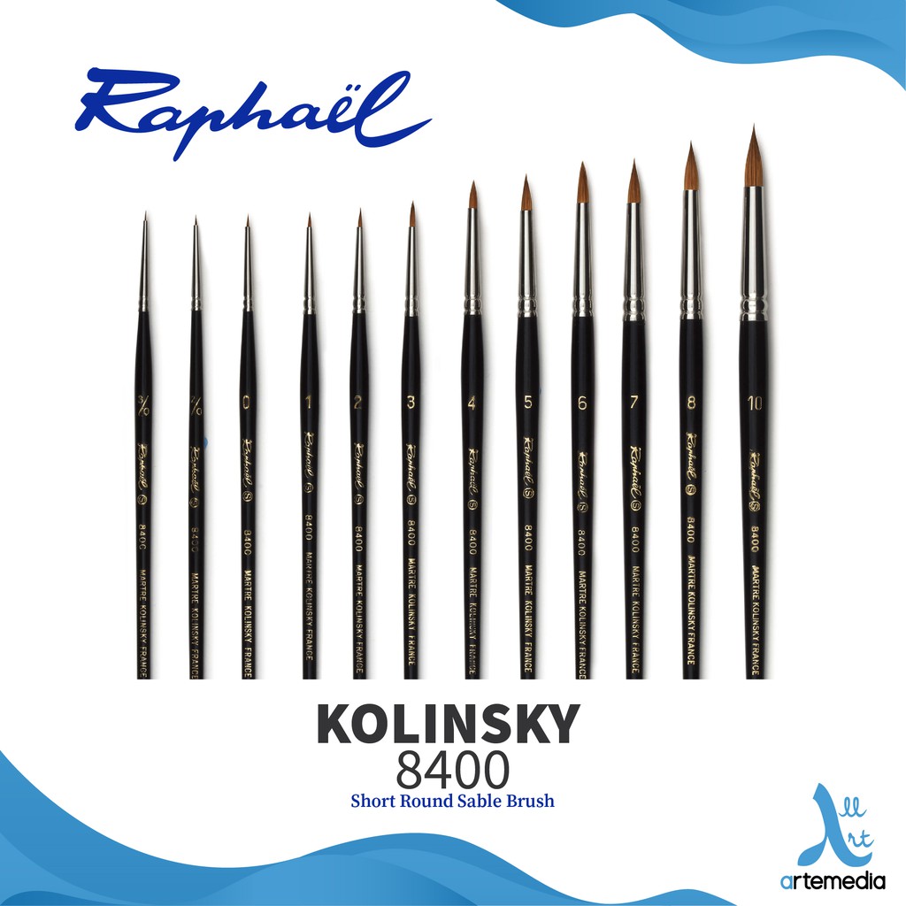 

Raphael 8400 Short Round Kolinsky Sable Brush
