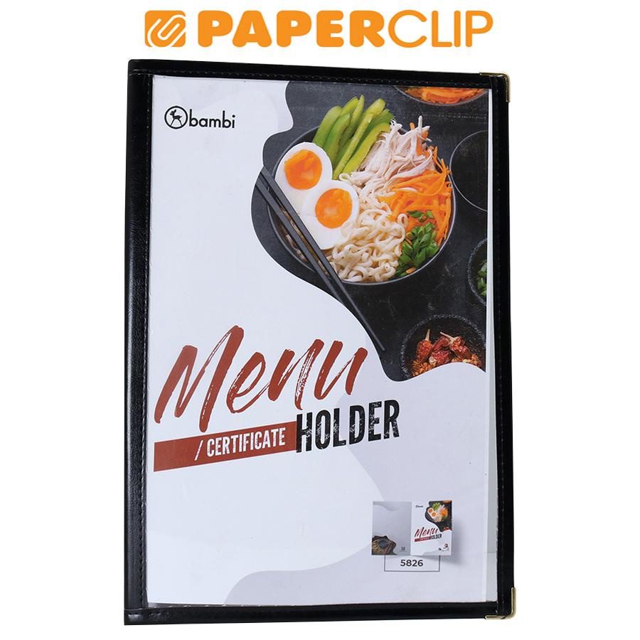 

DISPLAY BOOKS / CLEAR HOLDER BAMBI 5826 F4 MENU BLACK