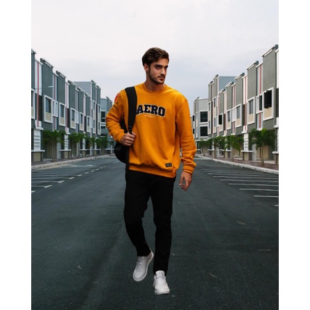 SWEATER CREWNECK PRIA AEROSTEET YELLOW