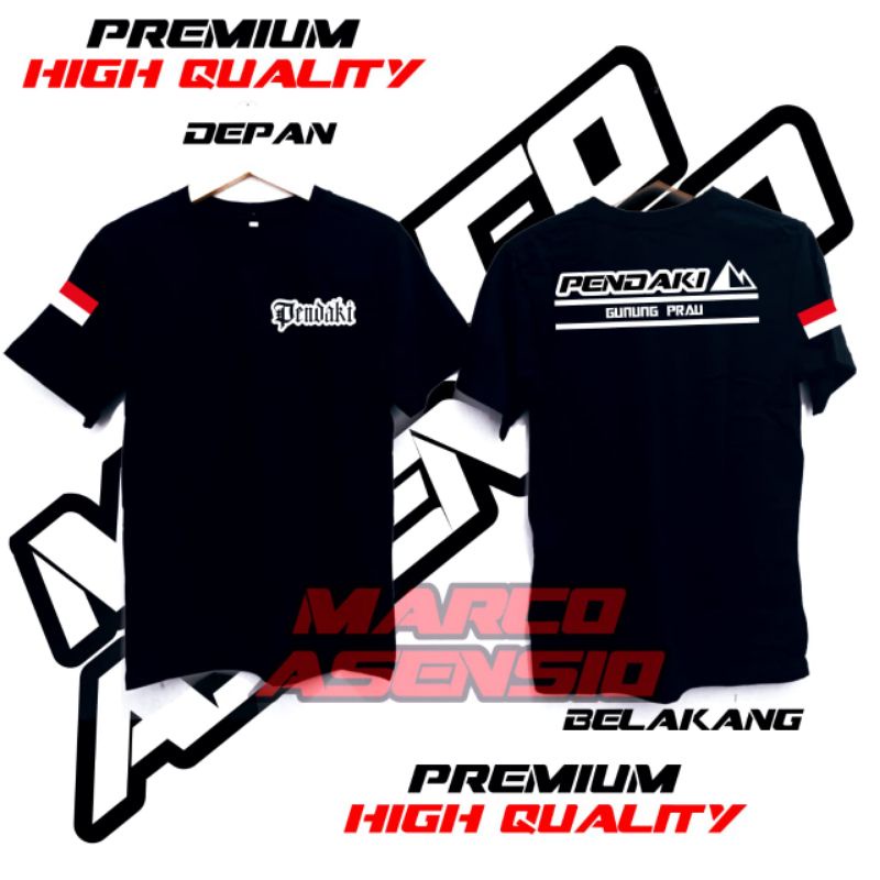 KAOS PREMIUM FASHION PRIA MAUPUN WANITA TULISAN PENDAKI GUNUNG PRAU | MA10