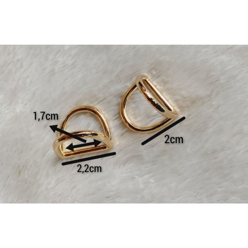 Ring D Double/Ring tas ( 2 pcs)