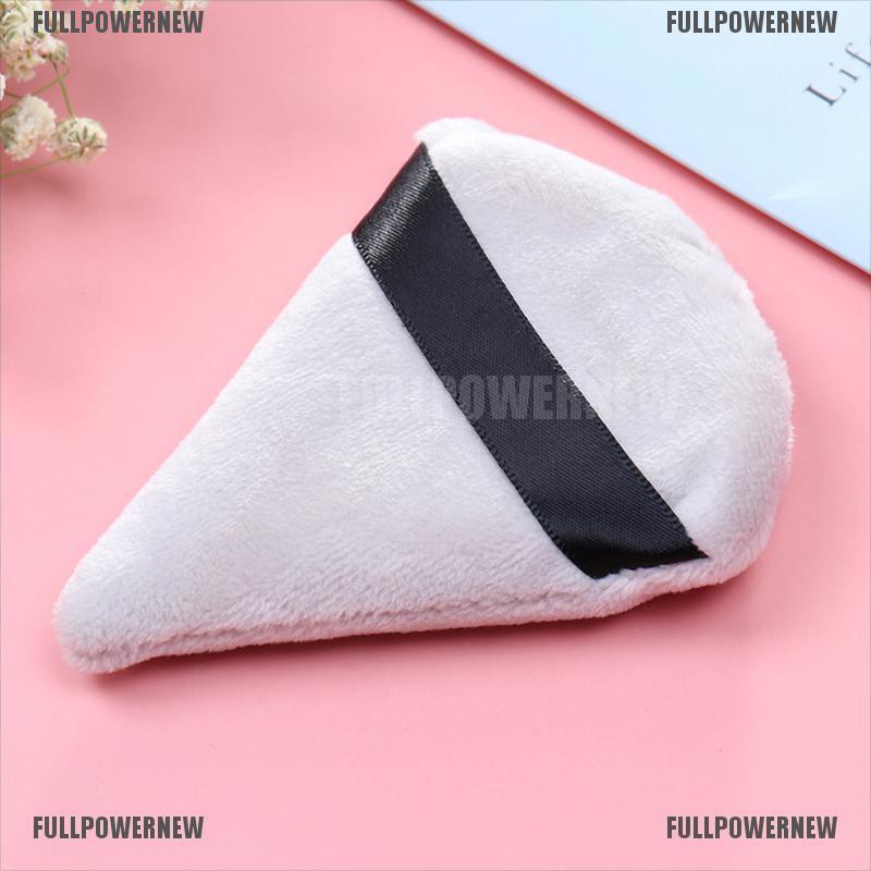 Spons Puff Mini Bentuk Segitiga Bahan Velvet Untuk Makeup