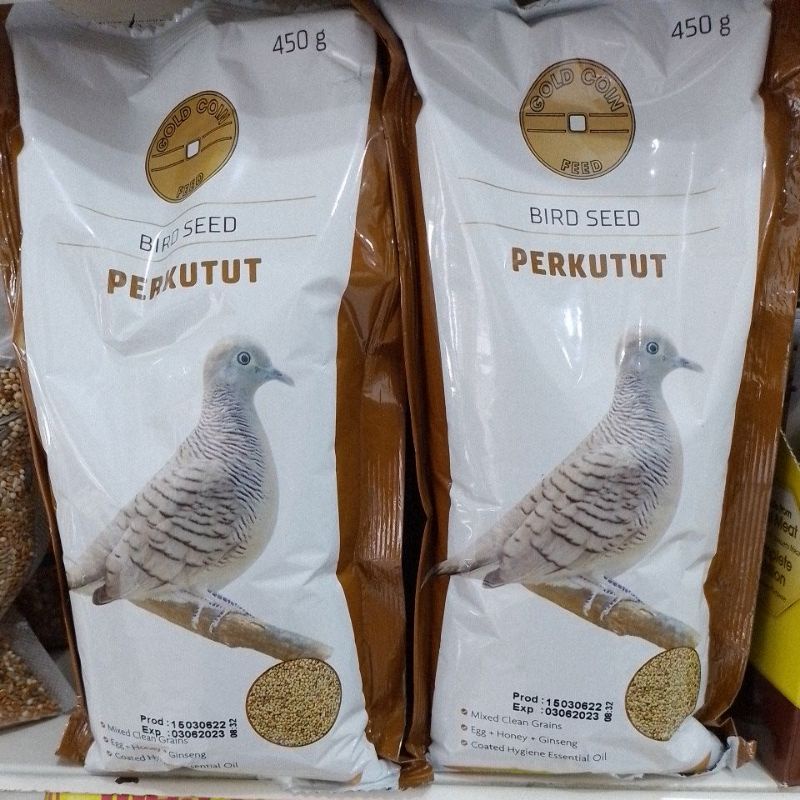Makanan burung Perkutut 450gr gold koin feed