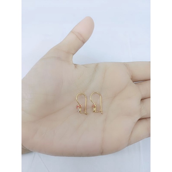 ANTING KAIT ANAK MINNIE MOUSE MP KOMBI MT PINK / ANTING PERAK ASLI SILVER 925 LAPIS EMAS/ ANTING FASHION ANAK TERBARU