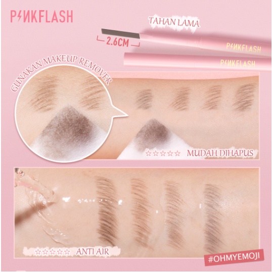 PINKFLASH #OhMyEmoji Automatic Eyebrow Pencil - Pensil Alis Otomatis Waterproof